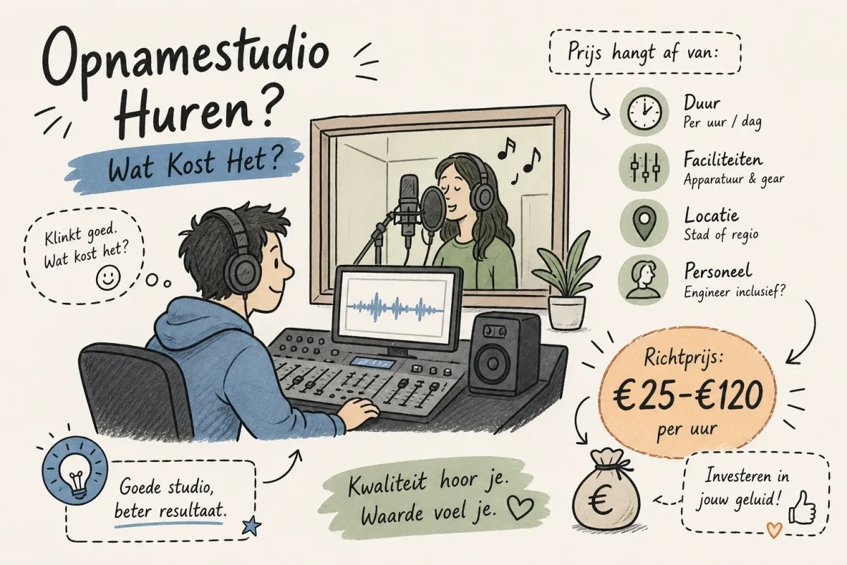 opnamestudio huren in Nederland